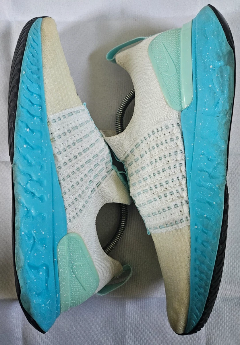 Nike React Phantom Run Flyknit 2 White Glacier Blue Men's Size