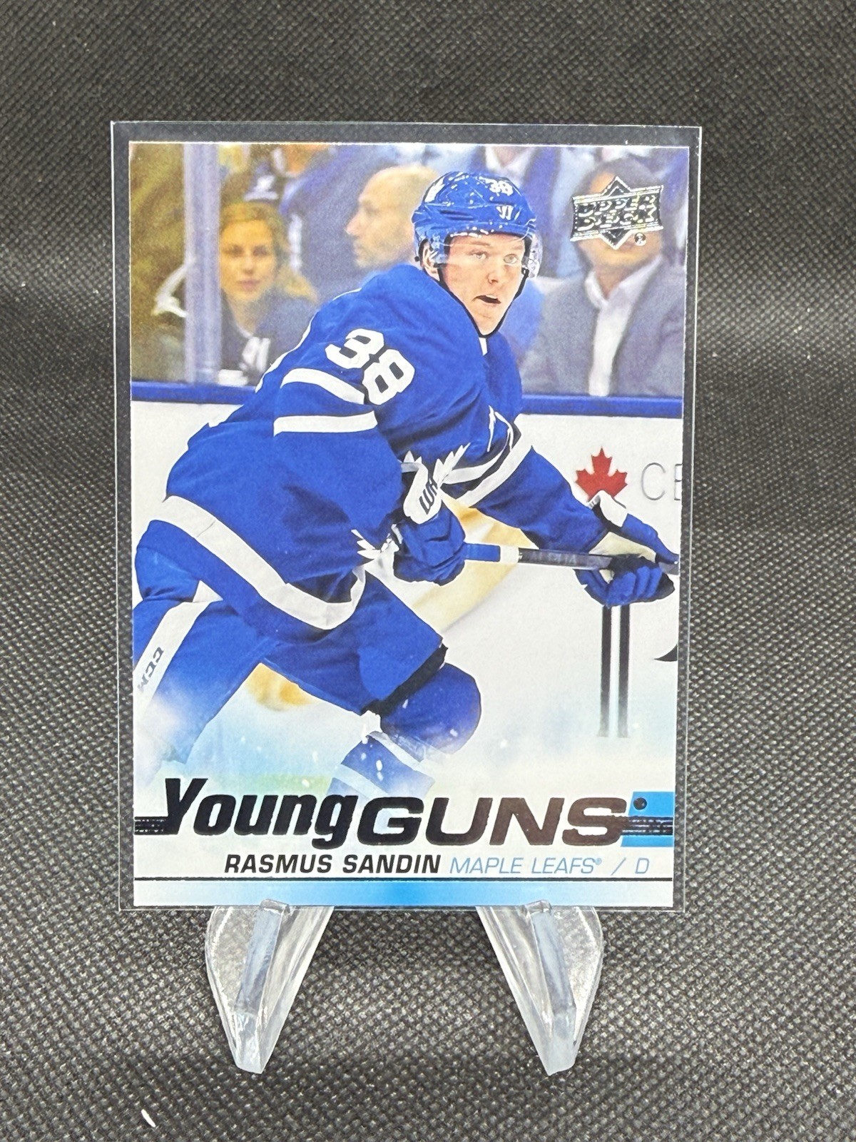 2019-20 Upper Deck Series 1 Rasmus Sandin Young Guns  #222 Toronto Maple Leafs