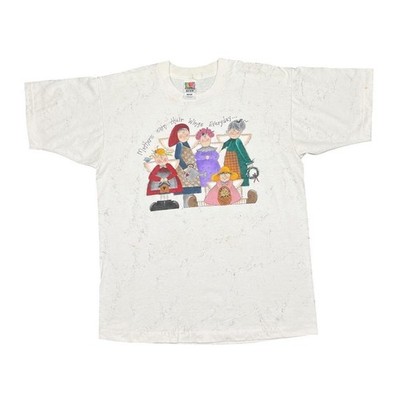 Vintage Mothers Earn Their Wings Everyday Ink Splatter Single Stitch T-Shirt L