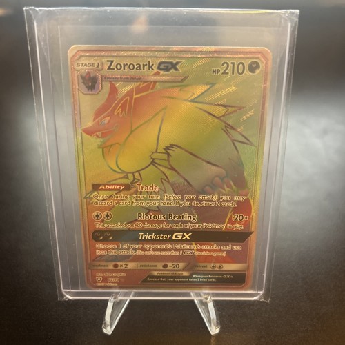 Zoroark GX 77/73 Rainbow Rare Shining Legends Pokemon Holo Near Mint