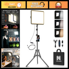 LED Video Light Kit - Dimmable 2800-6500K Studio Lighting with Tripod Phone Ho