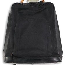 GUCCI Borsa a tracolla bambù 2W uomo nera vintage autentica