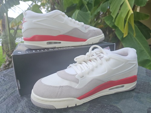 Nike Size 13 Air Jordan 4 RM HF8126-100 Sail/College Gray/Coconut Milk/Fire Red - Picture 4 of 14