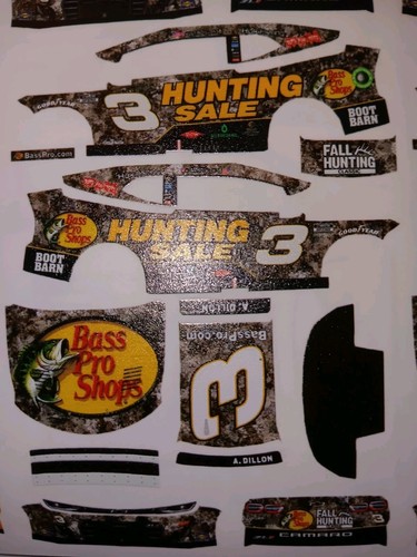 2024 Austin Dillon Hunting Sale 1/64 Peel& Stick Decals