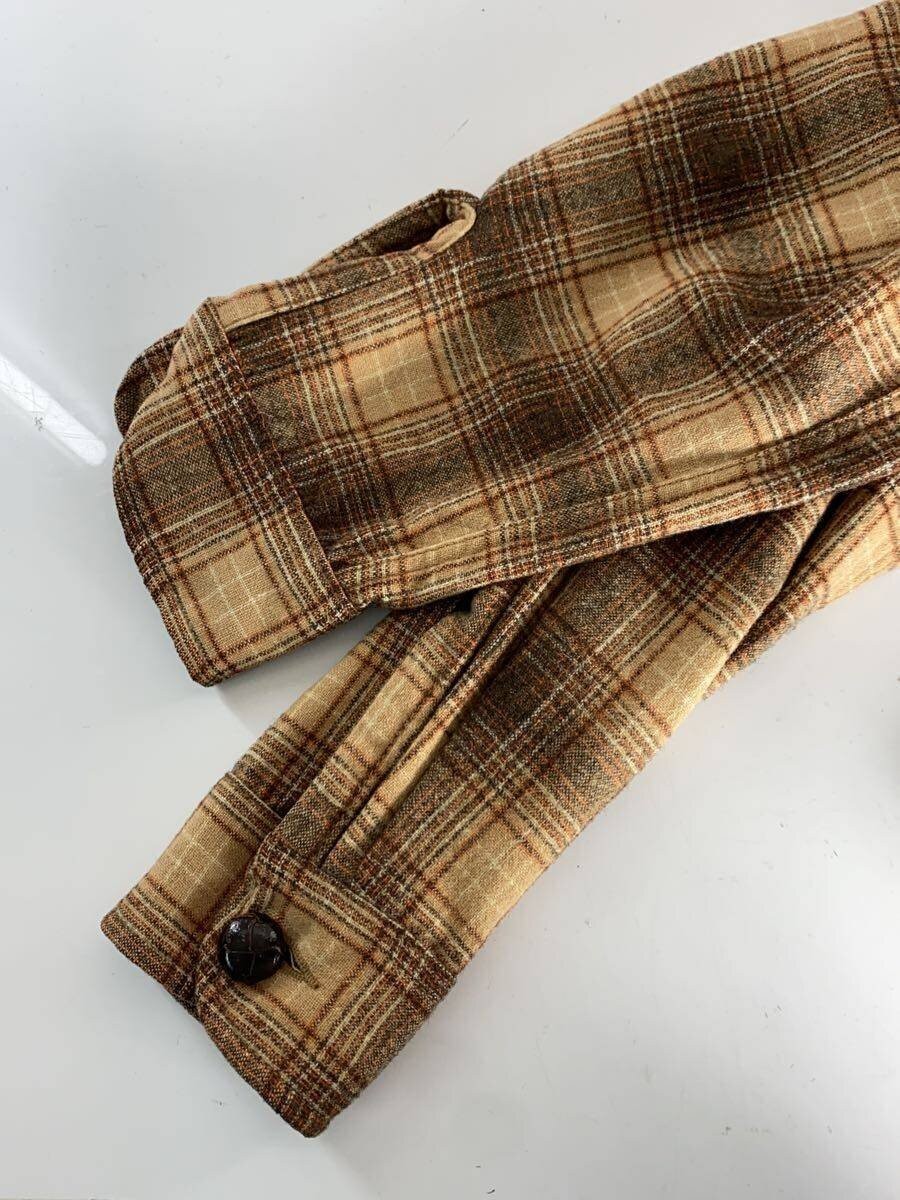 Pendleton S Wool Check Jacket Brown Tailored Used - image 5