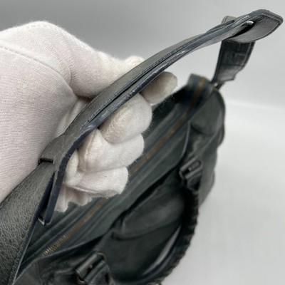 BALENCIAGA The City bag 2way Handbag Gray Leather 115748 Editors