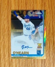 2019 Topps Chrome Ryan O'Hearn Rc Gold Refractor Autograph Royals