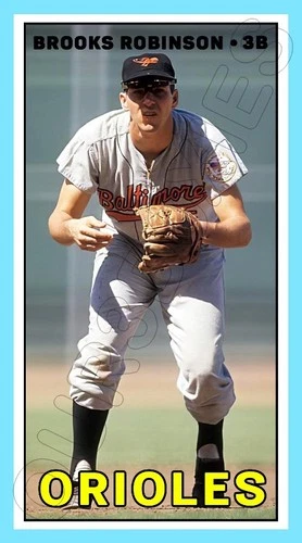 Brooks Robinson 1967 Tall Boy Custom Made Art Card Baltimore Orioles