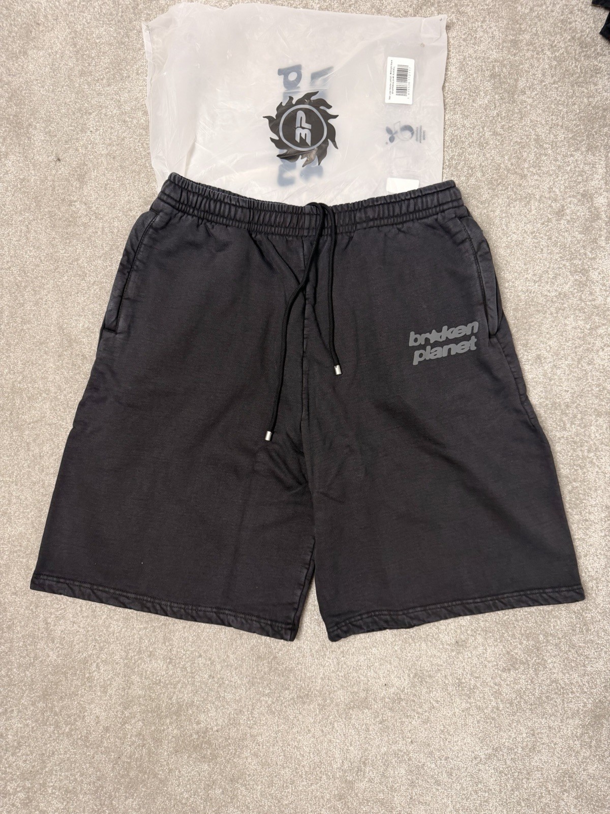 Pantalones Cortos Broken Planet Star Logo Negro Medianoche L Para Hombre Ropa de Calle Negro