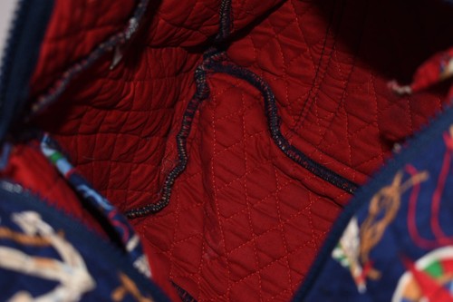 Vintage Vera Bradley Hoosier Shoulder Bag in "Regatta- 1994" Pattern - Picture 10 of 16