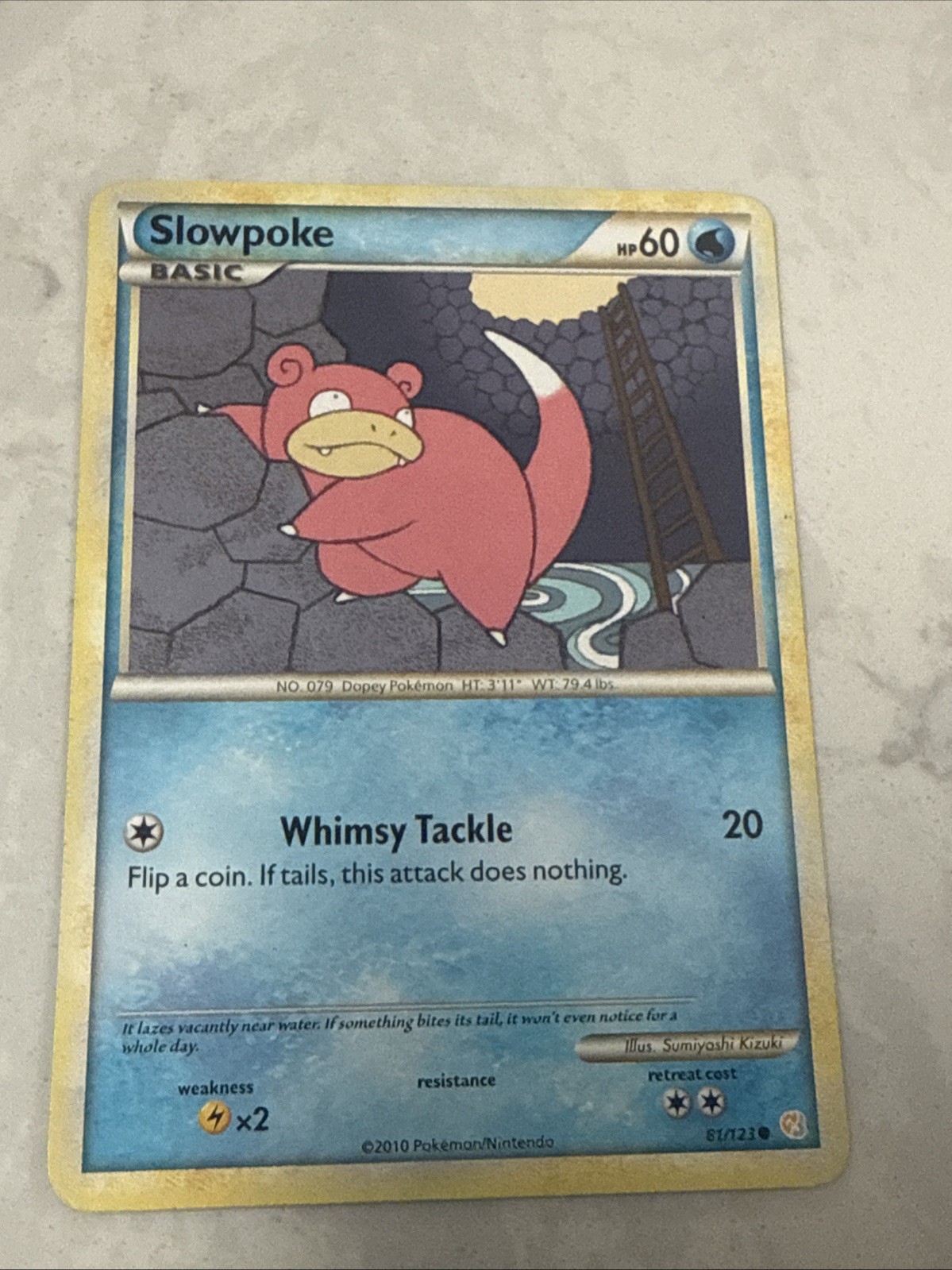 SLOWPOKE - 81/123 - HeartGold SoulSilver HGSS - Pokemon Card - NM