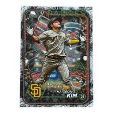 2024 Topps Holiday Mega Baseball Silver Glitter Ha-Seong Kim #H189 SD Padres 🔥