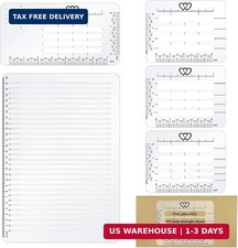 5 Pack Straight Line Stencil for Journaling and Envelope Addressing Guide Stenci