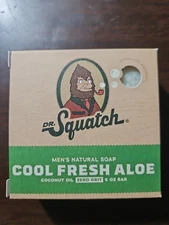 Dr. Squatch Cool Fresh Aloe Natural Bar Soap Zero Grit - 5 Oz