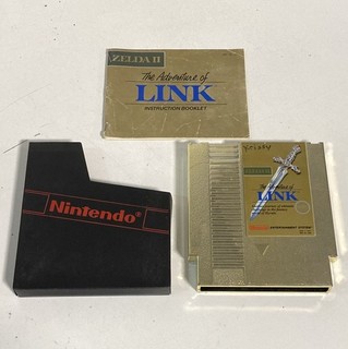 Zelda II The Adventure of Link Nintendo NES Gold Cartridge Manual