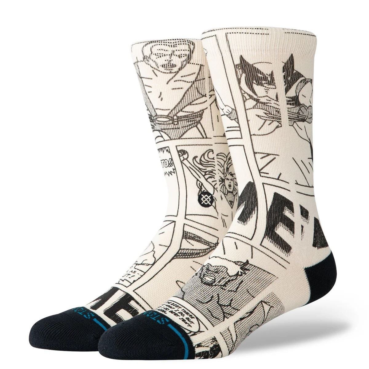 Stance Socks Crew Mens Good vs Bad Black White