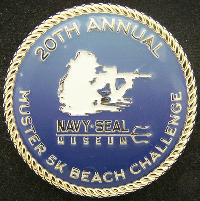 Navy Seal Museum 20th Annual Muster 5K Beach Challenge Challenge Coin