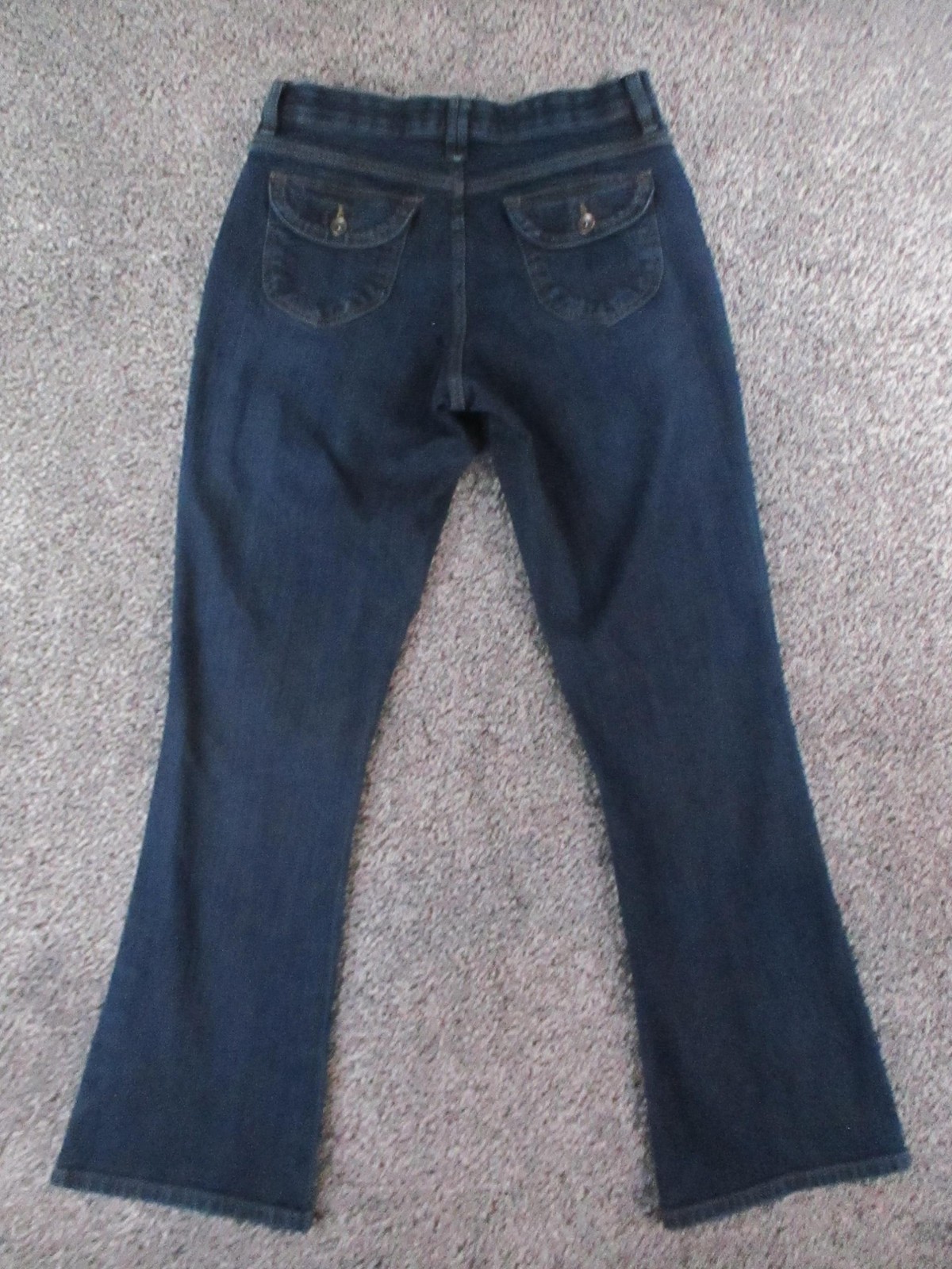 Lee Jeans Womens 8 Medium Blue Dark Wash High Rise Bootcut Stretch 30x31 thumbnail 3