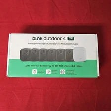 Blink Outdoor 4 XR, 6 Camera System with XR Sync Module, NEW+ SEALED