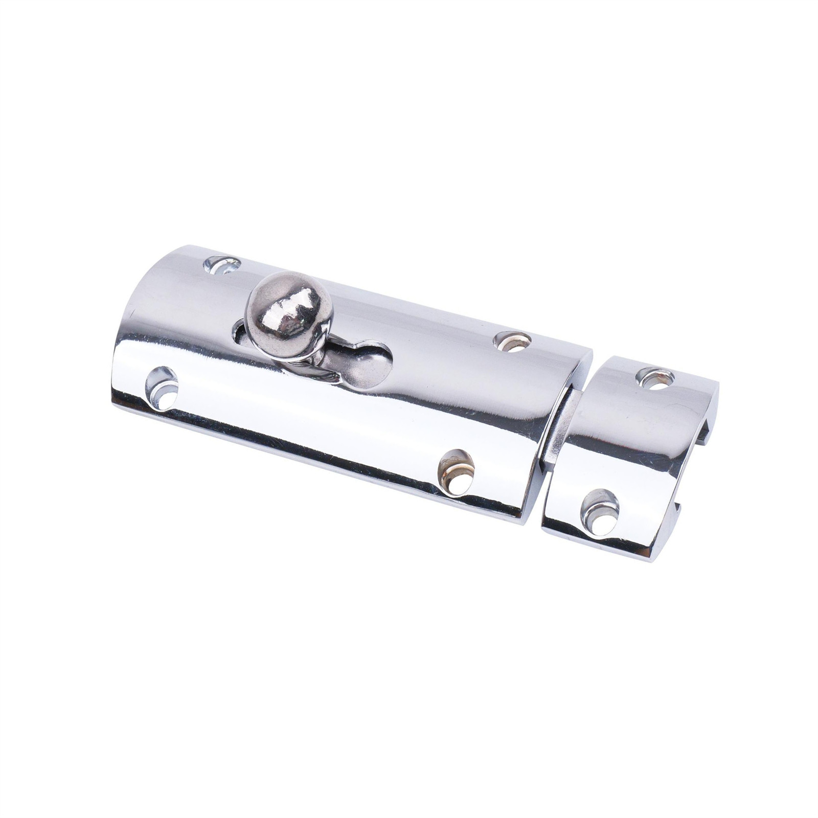 Convex Door Bolt 76mm – Chrome Plated Durable Internal Lock 1 Pack