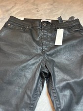Zara women  s black pants jeans NWT