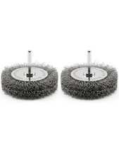 3in Wire Wheel Brush for Drill Attachment &ndash; Heavy Duty 0.014" Coarse Crimped ...