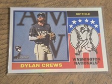 2025 Topps Heritage Dylan Crews RC Player Icons Holographic Nmmt