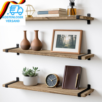 Gronda Wandregal Holz 3Er Set Wand Regale Schweberegal Abnehmbares Regalbrett Br