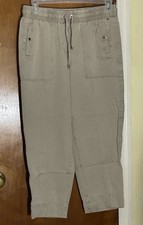 Tommy Hilfiger Women  s Pants Size Medium Tan Beige Pull On Drawstring