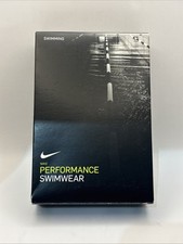 New Open Box Nike Performance Swimwear Boy  s Size 24 Black Gray Splash Brief