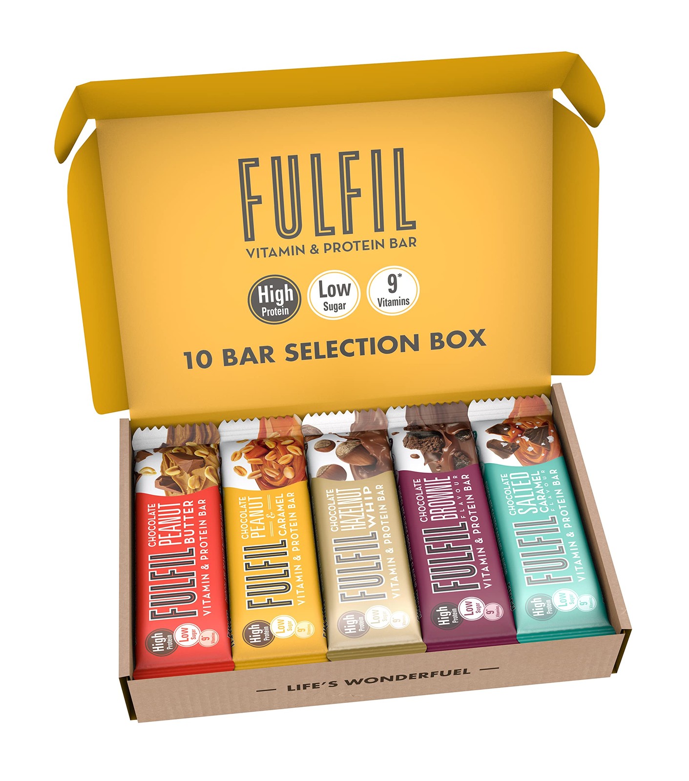 FULFIL Vitamin and Protein Bars (10 x 55 g Bars) Exclusive 10 Bar Selection Box - Image 3