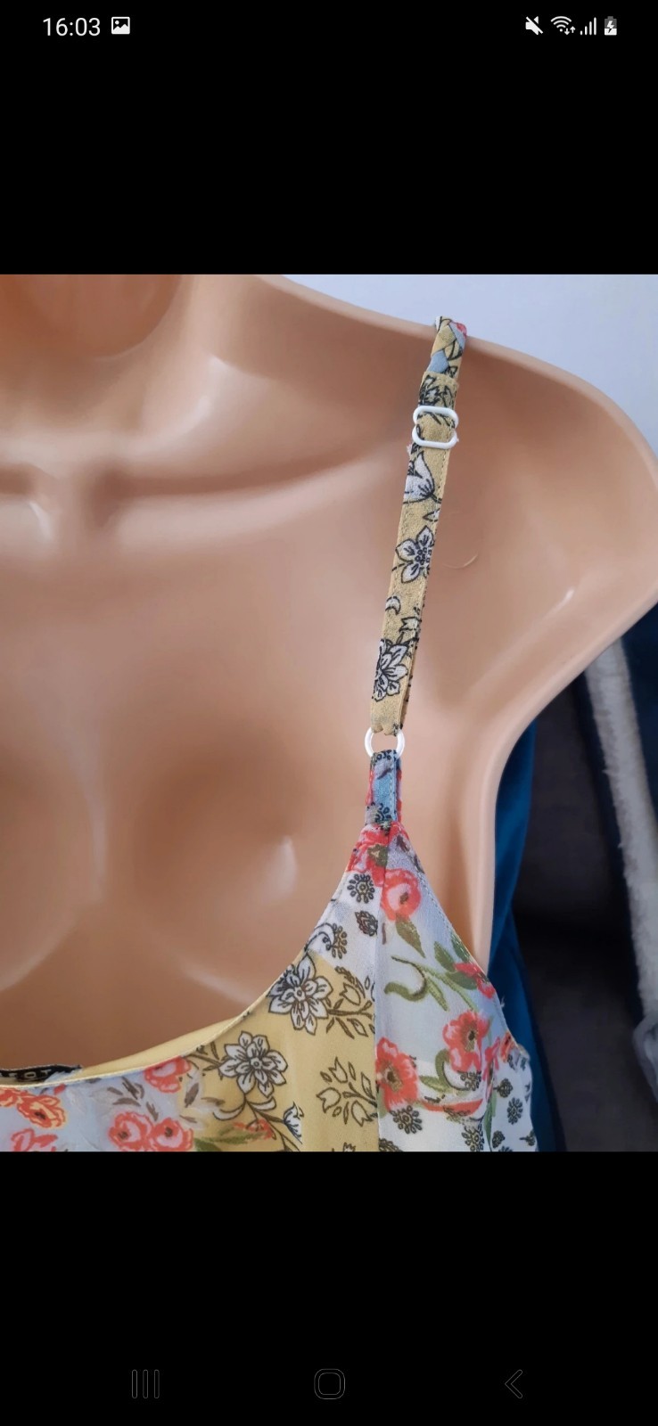 Patchwork Floral Tile Print Lined  Cami Top Size 22 Tag Attached Unworn Rrp £44 image 8