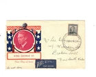 NEW ZEALAND 1947 5d KGV! on FDC,cds CHRISTCHURCH
