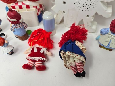 Mixed Item LOT Vintage Raggedy Ann & Andy Collectibles Plush Doll