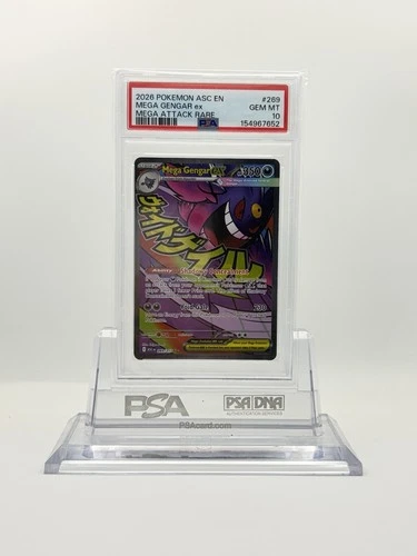 New Listing2026 POKEMON ASC EN-ASCENDED HEROES #269 MEGA GENGAR EX MEGA ATTACK RARE PSA 10