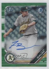 2019 Bowman Draft Chrome Pick Green Refractor 81/99 Tyler Baum #CDA-TB Auto 0w47