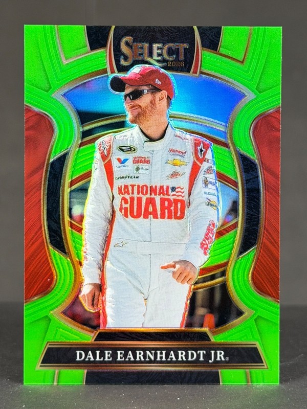 Dale Earnhardt Jr. 2026 Panini Select Racing Nascar Neon Green /75 Grandstand 