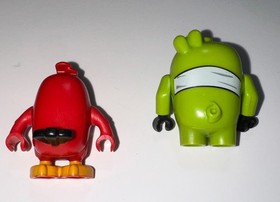 LEGO #75822 ANGRY BIRDS MINIFIGURE PILOT PILOT Pig ANG004 Lime Green 2016 BONUS