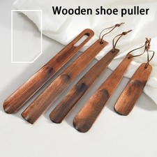 Solid Wood Shoe Horn Short Handle Shoehorn 15.5-31cm Shoe Helper Shoe Lifter