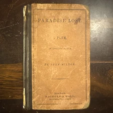 Paradise Lost, John Milton, School Edition, Nichols & Hall Publishers, Boston