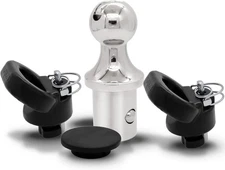 60618, Puck System Gooseneck Hitch Ball Kit, Compatible with 2013-2025 Dodge ...