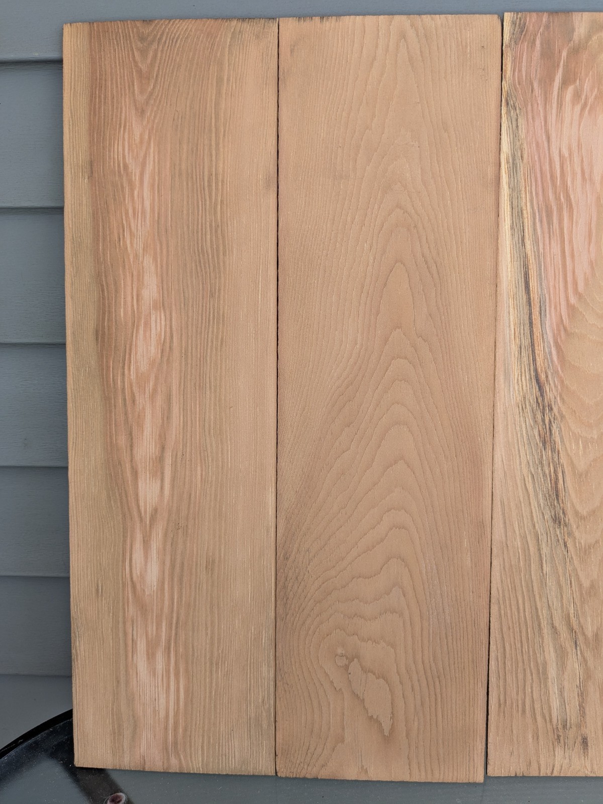 4 Thin Antique Old Growth Poplar Wood Panels 21" X 5 X 3/16" Lumber Lot X79