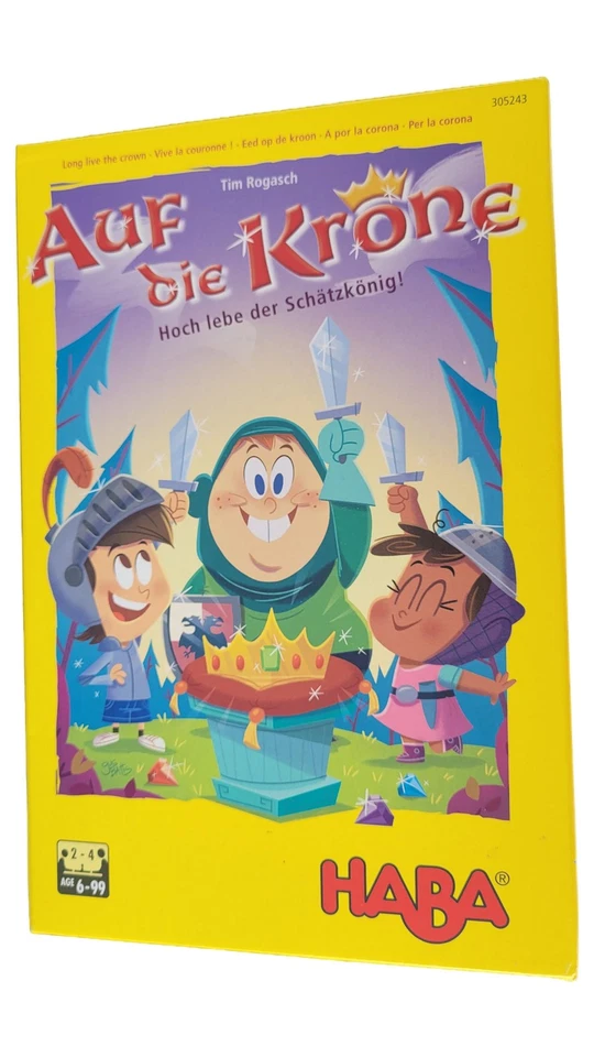 HABA Auf die Krone! Brettspiel Familienspiel Kinderspiel Bluffspiel Schatzspiel