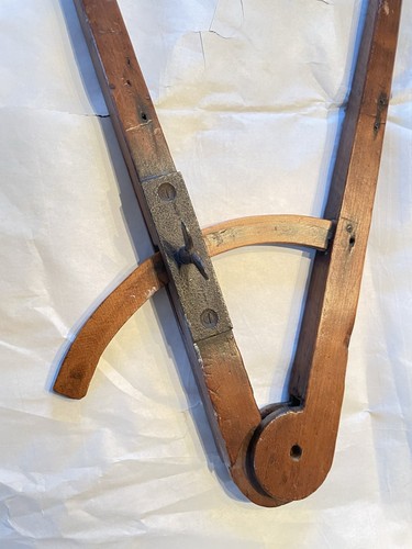 Antique Large Size Wood Compass Great Wall Hanging Antique Decor - 第 1/16 張圖片