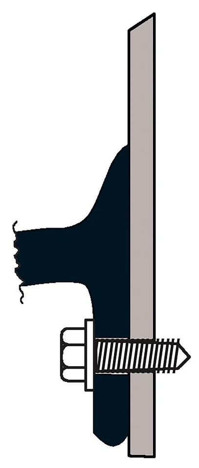 Guardabarros de goma Pacer Performance 52-175 Flexy Flare Exten. Lado extra ancho sin labios Foto 3 de 4