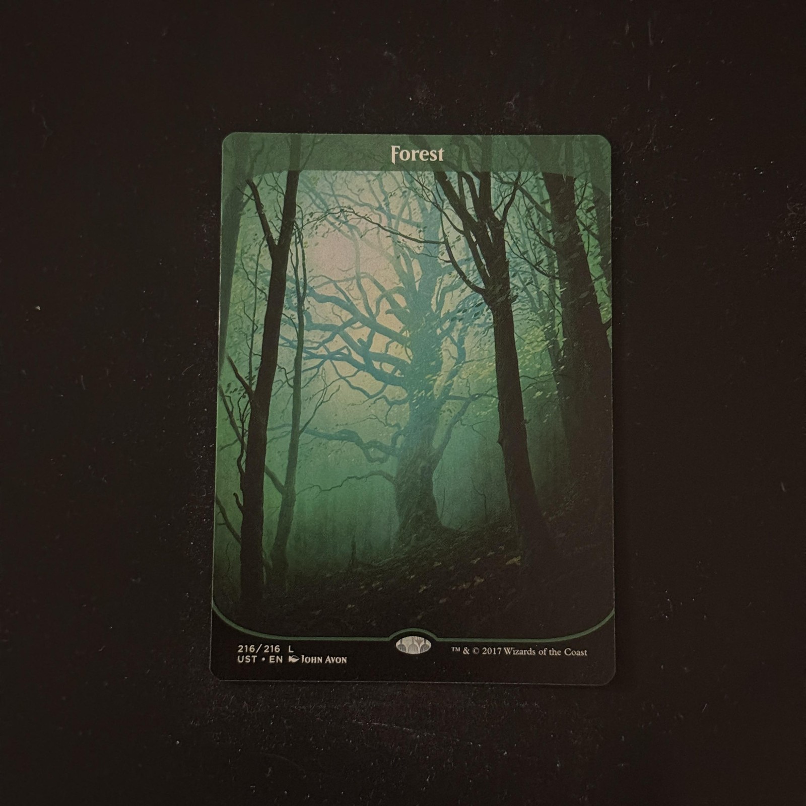Magic The Gathering Unstable Forest #216 Lightly played