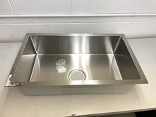 LIPPERT 385313 STAINLESS STEEL 27" X 16" X 7" SINGLE SQUARE SINK RV