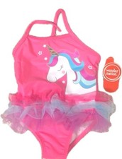 Unicorn Infant 0-3 Months Pink Colorful Baby One Piece Swimsuit With Tulle T64 