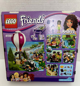 LEGO Friends 41097 Heartlake Hot Air Balloon w/ Andrea & Noah 100% Complete