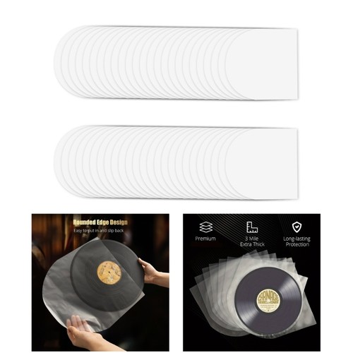 12" Record Outer Sleeves Case, for Music Enthusiasts Enhancing Album Protections - Picture 2 of 8